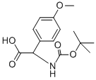 CAS 登录号：55362-76-0， 叔丁氧羰基氨基-(4-甲氧基-苯基)-乙酸