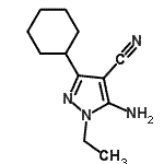 CAS#: 553672-26-7, 5-Amino-3-Cyclohexyl-1-Ethyl-1H-Pyrazole-4-Carbonitrile