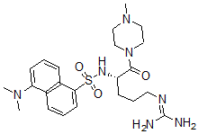 CAS#: 55381-97-0, Dansyl-Arginine-Methylpiperidine Amide