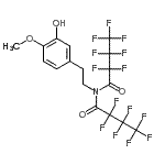 CAS#: 55429-09-9, 2,2,3,3,4,4,4-Heptafluoro-N-(2,2,3,3,4,4,4-heptafluorobutanoyl)-N-[2-(3-hydroxy-4-methoxyphenyl)ethyl]butanamide