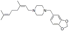 CAS#: 55436-45-8, 1-[(2Z)-3,7-Dimethyl-2,6-Octadienyl]-4-[(1,3-Benzodioxol-5-Yl)Methyl]Piperazine