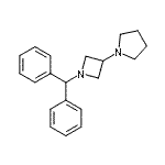 CAS 登录号：55438-67-0， 1-[1-(二苯基甲基)-3-氮杂环丁基]吡咯烷