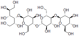 CAS 登录号：5548-55-0， O-beta-D-吡喃葡萄糖基-(1-4)-O-beta-D-吡喃葡萄糖基-(1-4)-O-beta-D-吡喃葡萄糖基-(1-4)-D-山梨糖醇
