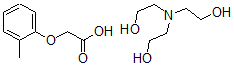 CAS 登录号：55543-68-5， 三(2-羟基乙基)铵邻甲苯氧基乙酸盐