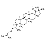 CAS#: 55569-61-4, {(5S,8R,9S,14S,17R)-4',4',10,13-Tetramethyl-17-[(2R)-6-methyl-2-heptanyl]hexadecahydro-3'H-spiro[cyclopenta[a]phenanthrene-3,2'-[1,3]oxazolidin]-3'-yl}oxidanyl