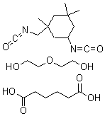 CAS 登录号：55636-50-5， 异佛尔酮二异氰酸酯与己二酸和二乙二醇的聚合物