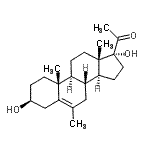 CAS#: 5566-13-2, (3beta)-3,17-Dihydroxy-6-Methylpregn-5-En-20-One