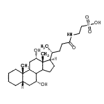 CAS#: 5571-91-5, 2-{[(5beta,7alpha,8xi,9xi,12alpha,14xi)-7,12-Dihydroxy-24-Oxocholan-24-Yl]Amino}Ethanesulfonic Acid