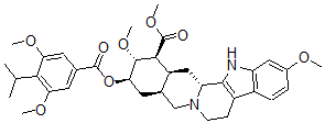 CAS#: 55729-39-0, (3beta,20alpha)-11,17alpha-Dimethoxy-18beta-[(3,5-Dimethoxy-4-Isopropylbenzoyl)Oxy]Yohimban-16beta-Carboxylic Acid Methyl Ester