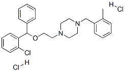 CAS#: 5576-62-5, 1-[2-[(2-Chlorophenyl)Phenylmethoxy]Ethyl]-4-[(o-Tolyl)Methyl]Piperazine Dihydrochloride