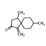 CAS 登录号：557785-36-1， 4,8-二甲基-1-亚甲基螺[4.5]癸烷-2-酮