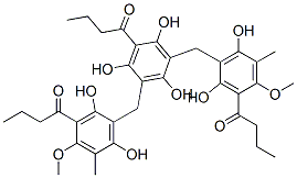 CAS#: 55785-59-6, 1-[3,5-Bis[(3-Butanoyl-2,6-Dihydroxy-4-Methoxy-5-Methyl-Phenyl)Methyl] -2,4,6-Trihydroxy-Phenyl]Butan-1-One