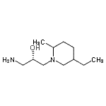 CAS 登录号：558478-88-9， (2S)-1-氨基-3-(5-乙基-2-甲基-1-哌啶基)-2-丙醇