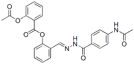 CAS 登录号：55901-28-5， 2-乙酰氧基苯甲酸 2-[[2-[4-(乙酰氨基)苯甲酰基]亚肼基]甲基]苯基酯