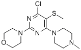 CAS#: 55921-68-1, 4-Chloro-6-(4-Methylpiperazino)-5-Methylthio-2-Morpholinopyrimidine