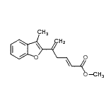 CAS#: 55937-83-2, Methyl (2E)-5-(3-Methyl-1-Benzofuran-2-Yl)-2,5-Hexadienoate