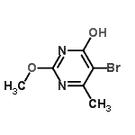 CAS 登录号：55996-07-1， 5-溴-2-甲氧基-6-甲基-4(1H)-嘧啶酮