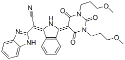 CAS#: 56195-27-8, alpha-[2,3-Dihydro-3-[Tetrahydro-1,3-Bis(3-Methoxypropyl)-2,4,6-Trioxo-5(2H)-Pyrimidin-Ylidene]-1H-Isoindol-1-Ylidene]-1H-Benzimidazole-2-Acetonitrile