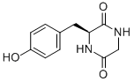 CAS 登录号：5625-49-0， (3S)-3-((4-羟基苯基)甲基)-2,5-哌嗪二酮