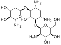 CAS 登录号：56276-04-1， 4-O-(2-氨基-2-脱氧-alpha-D-吡喃葡萄糖基)-6-O-(2-氨基-2-脱氧-alpha-D-吡喃木糖基)-2-脱氧-D-链霉胺