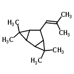 CAS#: 56348-21-1, 3,3,7,7-Tetramethyl-5-(2-Methyl-1-Propen-1-Yl)Tricyclo[4.1.0.0<Sup>2,4</Sup>]Heptane