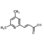 CAS 登录号：56370-48-0， (2E)-3-(4,6-二甲基-2-嘧啶基)丙烯酸