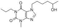 CAS 登录号：56395-66-5， 1-丙基-3-甲基-7-(5-羟基己基)黄嘌呤