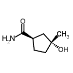 CAS 登录号：56558-68-0， (1R,3R)-3-羟基-3-甲基环戊烷甲酰胺