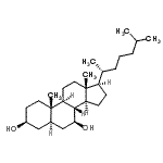 CAS#: 566-25-6, (3beta,5alpha,7beta)-Cholestane-3,7-Diol