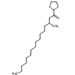 CAS 登录号：56630-57-0， 3-甲基-1-(1-吡咯烷基)-1-十六烷酮