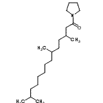 CAS 登录号：56630-60-5， 3,6,13-三甲基-1-(1-吡咯烷基)-1-十四烷酮