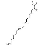 CAS 登录号：56630-91-2， 1-(1-吡咯烷基)-10-十八碳炔-1-酮