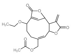 CAS#: 56650-63-6, (3aS,4R,8R,11E,12aR)-11-[(Acetyloxy)methyl]-8-ethoxy-3a,4,8,9,10,12a-hexahydro-3-methylene-6H-4,7-Methenofuro[3,2-c]oxacycloundecin-2,6(3H)-dione