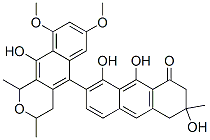 CAS#: 56678-09-2, (7S)-7-[(1R,3S)-3,4-Dihydro-10-hydroxy-7,9-dimethoxy-1,3-dimethyl-1H-naphtho[2,3-c]pyran-5-yl]-3,4-dihydro-3,8,9-trihydroxy-3-methyl-1(2H)-Anthracenone