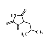 CAS 登录号：56805-19-7， 5-异丁基-2-硫代-4-咪唑烷酮