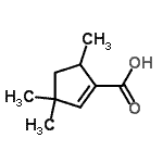 CAS#: 56850-60-3, 3,3,5-Trimethyl-1-Cyclopentene-1-Carboxylic Acid