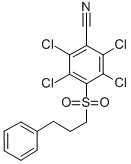 CAS 登录号：56916-63-3， 4-(3-苯基丙基磺酰基)-2,3,5,6-四氯苯甲腈