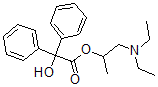 CAS 登录号：57-36-3， 2-(二乙基氨基)-1-甲基乙基二苯基乙醇酸酯