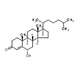CAS 登录号：570-90-1， (6alpha)-6-羟基胆甾-4-烯-3-酮