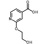 CAS 登录号：570408-53-6， 2-(2-羟基乙氧基)异烟酸