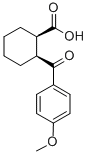 CAS 登录号：57078-11-2， 顺式-2-(4-甲氧基苯甲酰基)环己烷-1-羧酸