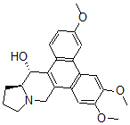CAS 登录号：571-70-0， (13aS,14R)-3,6,7-三甲氧基-9,11,12,13,13a,14-六氢二苯并[f,h]吡咯并[1,2-b]异喹啉-14-醇