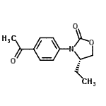 CAS 登录号：572923-18-3， (4S)-3-(4-乙酰基苯基)-4-乙基-1,3-恶唑烷-2-酮
