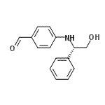 CAS#: 572923-25-2, 4-{[(1S)-2-Hydroxy-1-Phenylethyl]Amino}Benzaldehyde