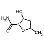 CAS 登录号：57336-92-2， (3R,5S)-3-羟基-5-甲基-1,2-恶唑烷-2-甲酰胺