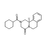 CAS#: 57452-98-9, (11bR)-2-(Cyclohexylcarbonyl)-1,2,3,6,7,11B-Hexahydro-4H-Pyrazino[2,1-a]Isoquinolin-4-One