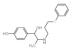 CAS#: 57476-29-6, 1-(4-Hydroxyphenyl)-2-(3'-phenylthiopropylamino)-1-propanol