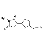CAS 登录号：575115-02-5， 3-(5-乙基四氢-2-呋喃基)-1-甲基-2,5-吡咯烷二酮