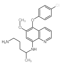 CAS#: 57514-26-8, N2-[5-(4-Chlorophenoxy)-6-Methoxy-8-Quinolinyl]-2,4-Pentanediamine