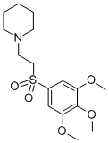 CAS 登录号：57554-04-8， 1-(2-(3,4,5-三甲氧基苯基)磺酰基乙基)-哌啶